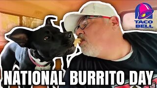 Taco Bell’s DOUBLE STEAK Grilled Cheese Burrito on NATIONAL BURRITO DAY! - Bubba's Food Review