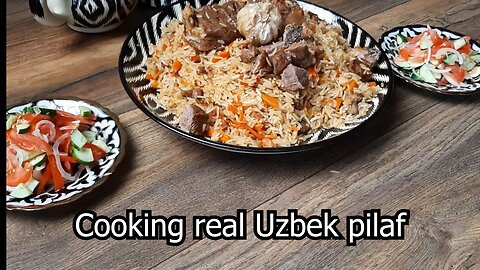 Cooking real Uzbek pilaf