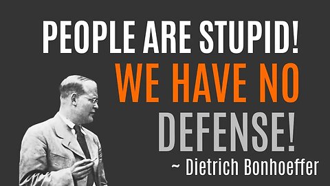 There is No Defense Against Stupid People - Dietrich Bonhoeffer's Letter From Prison