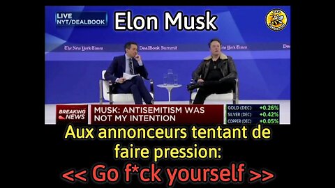 Elon Musk, aux annonceurs tentant de faire pression: Go f*ck yourself.