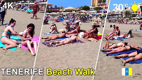 TENERIFE Beautiful Beach Walk" (canary islands) #walkingtour#tenerife