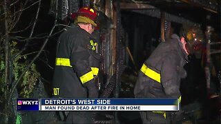 Elderly man dies after fire rips through Detroit home