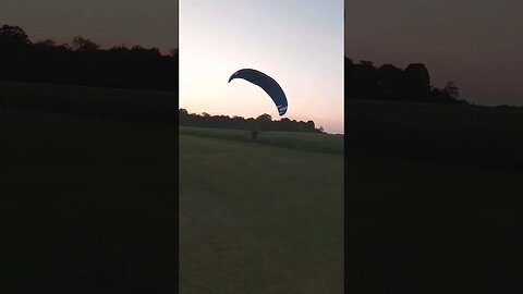 Pilot almost Eats Corn at Sunset - Fly the Fort 2023 Paramotor Fly In