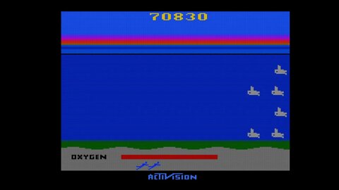 SpaceMaster X-7 (USA), Seaquest (USA) - Atari 2600 - Live com MiSTer FPGA