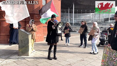 An International Working Women’s Day Vigil for Palestine, Cardiff Bay