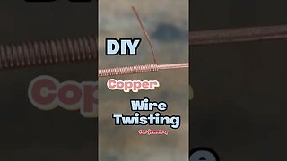 DIY Copper Twisting for Jewelry #shorts #diy #jewellery