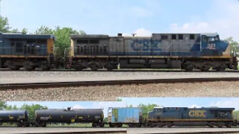 CSX K633 Empty Ethanol Tanker Train from Fostoria, Ohio June 12, 2021