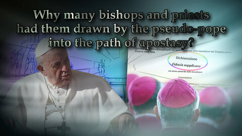 Why many bishops and priests had them drawn by the pseudo-pope into the path of apostasy?