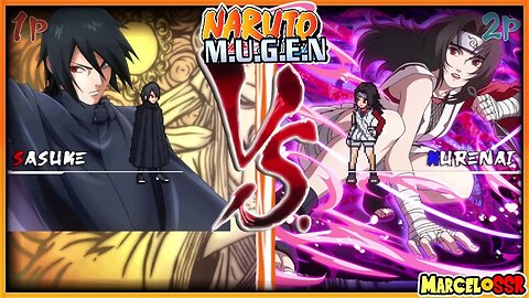 Sasuke BNG & Naruto Rikudou Vs. Kurenai & Danzo Shimura - Naruto M.U.G.E.N