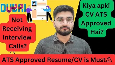 How to make ATS approved Resume/CV | Dubai
