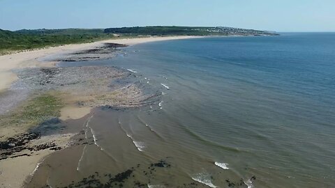 Porthcawl drone: Newton Beach (Whitsun) Panoramic Views / Relaxing