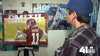 Local painter getting praise from KC's superstar athletes_1