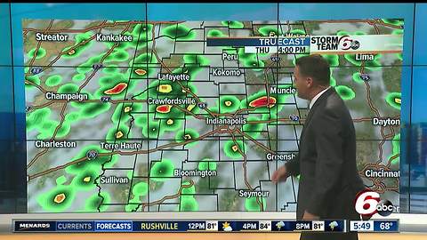 Partly cloudy skies, T-storms this afternoon