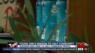 Local 9-year-old girl creates blessing box to help homeless people