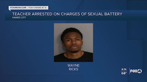 Teacher arrested for sexual battery