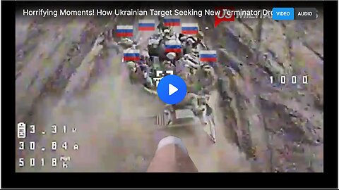 Horrifying Moments! How Ukrainian Target Seeking New Terminator Drones Destroy Russian Infantry