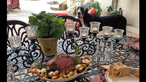 Chef Maddie The Great Dane Enjoys A Taste Of The Perfect Prime Rib Recipe