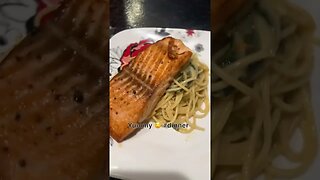 Spaghetti with salmon 🍝 #trending #ytshorts #viralvideo #foodlover