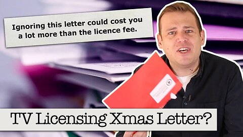 Intimidation At Christmas - TV Licence Letter