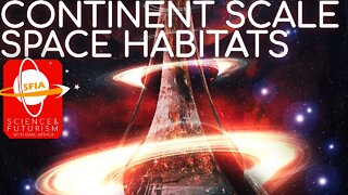 Continent-Sized Rotating Space Habitats
