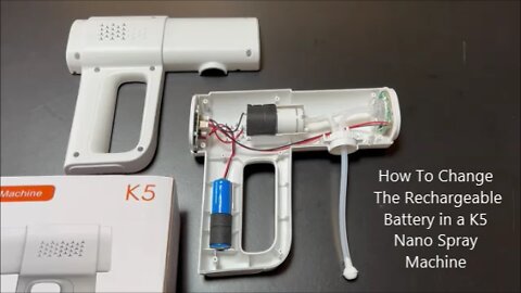 How To Change The Rechargeable Battery in a K5 Nano Spray Machine