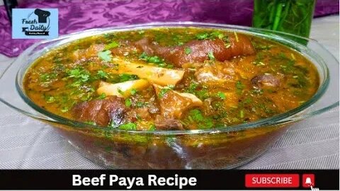 Beef Paya Recipe | Beef Trotters Recipe | Bara Paye | Dawat Recipes | Fresh Daily