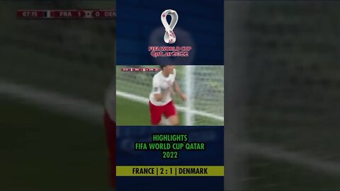 #shorts #worlcup2022 #worldcupqatar2022 Perancis vs Denmark - Highlights | FIFA World Cup Qatar 2022