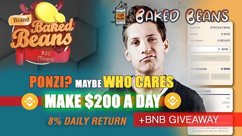 BAKED BEANS Crypto | Make $200 A DAY | + FREE BNB