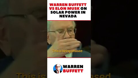 Warren Buffett vs Elon Musk on solar power in Nevada | Motivational Speech #shorts