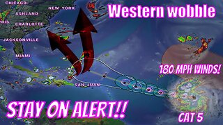 Hurricane Lee Just Got Worse! 180 mph Winds Cat 5 Tracking West! - The WeatherMan Plus