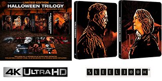 Halloween Trilogy [4K Ultra HD Limited Edition Steelbook Library Case 2018 - 2022]