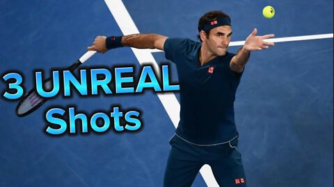 Roger Federer - 2 UNREAL Shots