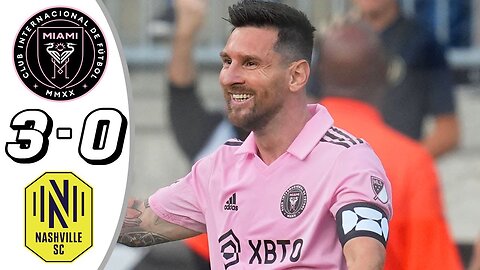 Messi Goal 💥 Inter Miami vs Nashville 3-0 - All Goals & Highlights - 2023