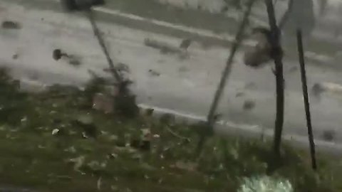 Woman Trapped Inside Car During Tornado