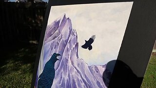 The Raven Sees All #mountains #ravens #ravenclaw #birdwatcher #birdwatching #birdwatchingphotography