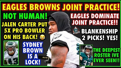 NOT HUMAN! JALEN CARTER LAYS OUT 5X PRO BOWLER! REED BLANKENSHIP 2 PICKS! SYDNEY BROWN IS A LOCK!