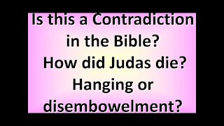 How did Judas die?