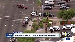 Police: Woman was defending herself in road rage shooting