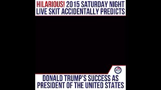 2015 Saturday night live skit with Donald Trump.