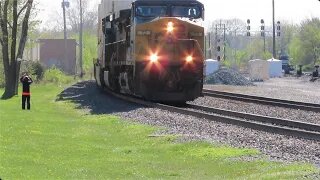 CSX I008 Intermodal Double-Stack Train From Berea, Ohio May 7, 2022