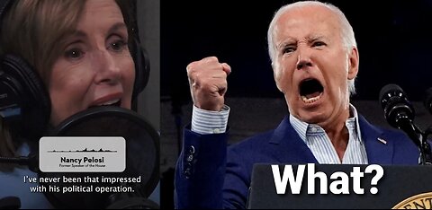 Breaking! Nancy Pelosi Admits She Has Never Been That Impressed With Biden’s Political Operation