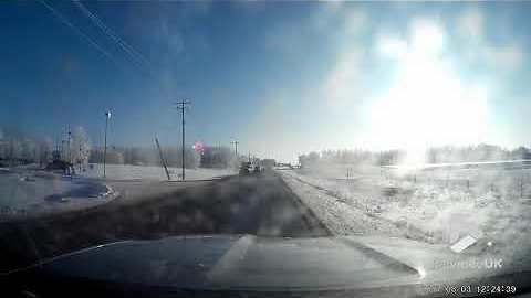Dashcam of Trucker vs Overhead electrical cable
