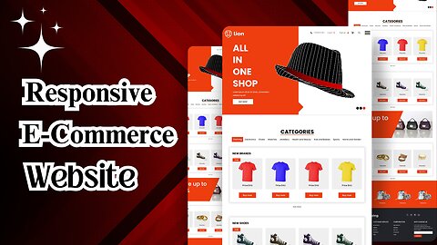 HTML, CSS & JS || Responsive E-Commerce Website Design