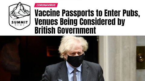 British Government Considering Vaccine Passports to Enter Pubs!