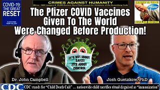 The Pfizer COVID Vaccines Given To The World Were Changed Before Production!