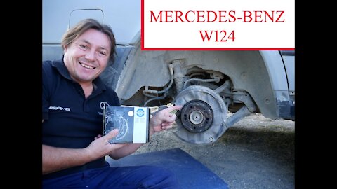 Mercedes w124 - How to replace the hand brake shoes tutorial