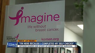 Police officer shares her story of breast cancer survival