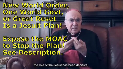 The Role of the Jesuits in the GR Has Been Decisive, Warns Excommunicated Abp. Carlo Maria Viganò