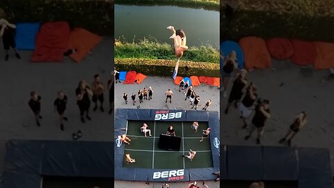 WORLD RECORD MOST FLIPS ON A TRAMPOLINE!*9 Flips* #remix #shorts