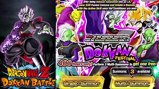 DBZ Dokkan Battle: WWC LR Dokkanfest Fusion Zamasu Banner Summons